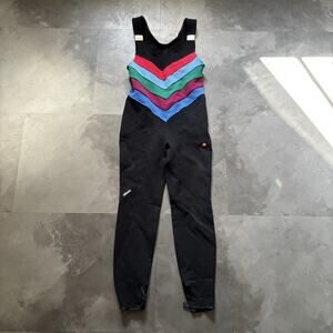 Vintage Killy Ski Suit Jumpsuit Womens Sz 8 Winter Overalls France Rainbow Rare